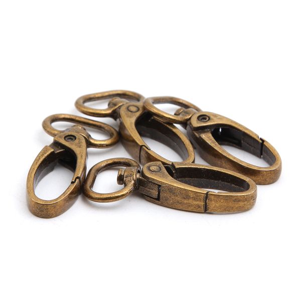 Карабин металл 15.0 мм (43х22 мм), бронза, ГУ12849, 4 шт