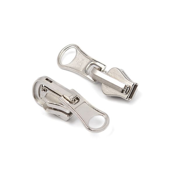 Слайдер (замок) для молнии трактор Т5 (5 мм), автомат, реверсивный, цв.никель, уп.10 шт, Mzipp