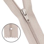 Молния спираль (витая) Т3 (3 мм) 1 зам., н/раз., 20 см, автомат, беж, 30096, 10 шт