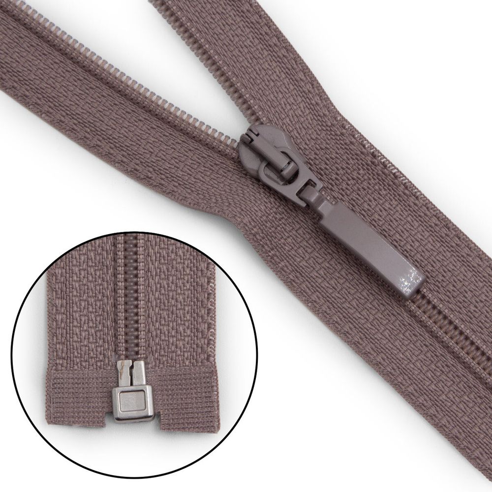 Молния спираль (витая) Arta Т5 (5 мм) 1 зам., разъем., 40 см, цв. 327 серый, уп.5 шт