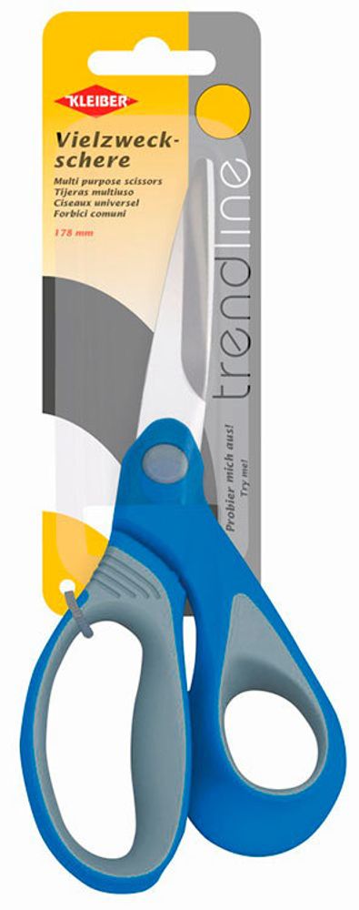 Ножницы универсальные Kleiber Trend Line, 17,8 см, нержавеющая сталь/пластик, синий