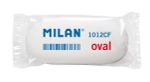Ластик 1012 6.3х2.8х1.2 см, 12 шт, CMM1012 белый, овальный, Milan