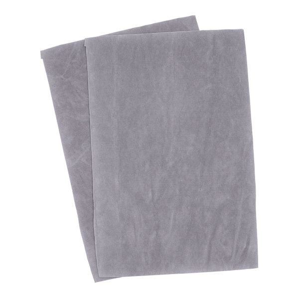 Замша искусственная двухсторонняя 20х30 см, 2 листа (21886 т. бежевый)