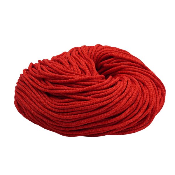 Шнур плетеный ⌀4.0-5.0 мм / 100 метров, 010 красный