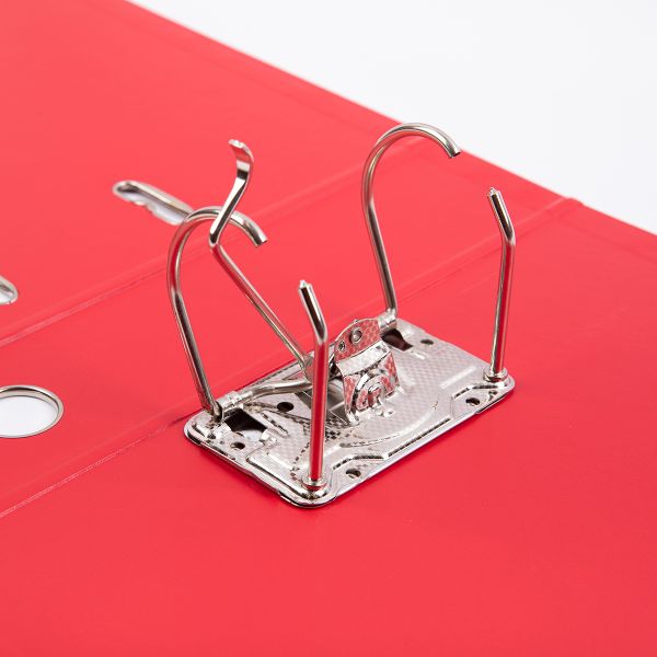 Регистратор PVC, 2-х стороннее покрытие, мет.уг. 75 мм, 50 шт, Premier A4 арочный механ. (разб.), красный ЕС100162004, Expert Complete