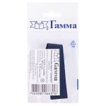 Лента контактная липучка фасовка (велкро) пришивная 20 мм / 5 шт по 25 см, 114 т.синий, Gamma LG-20, ПАРА (крючок+петля), качество "B"