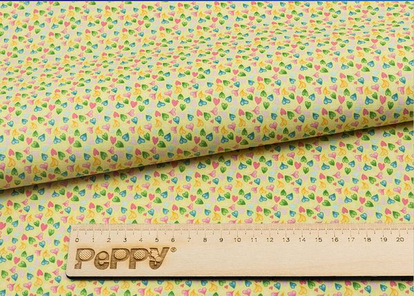 Ткань для пэчворка Peppy Нежная история, отрез 50х55 см, 146 г/м², НИ-27 желтый, Peppy