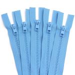 Молния трактор Arta Т6 (6 мм) 2 зам., разъем., 75 см, цв. 039 голубой, уп.5 шт