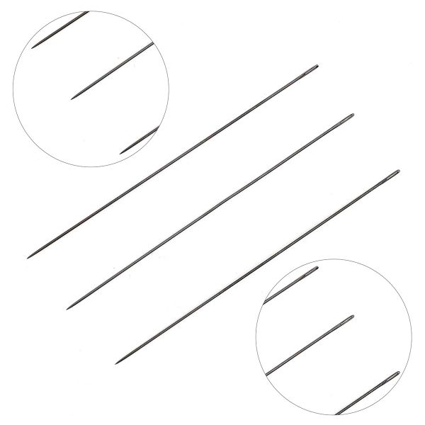 Иглы ручные для бисероплетения Black Beading, №10, 6 шт Pony