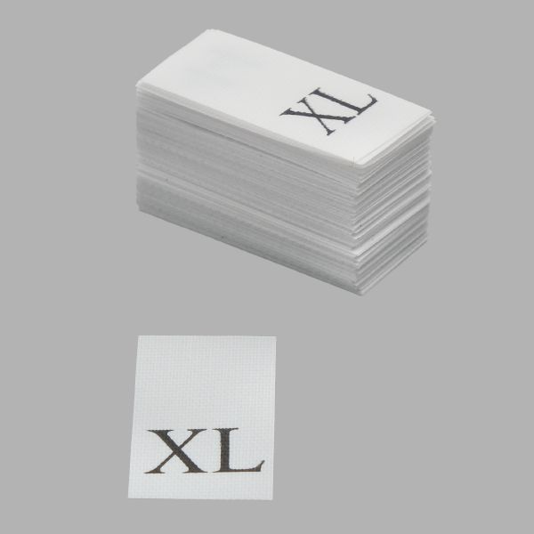 Этикетка-размерник, белый, 10х20 мм, 100 шт, XL