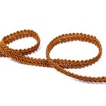 Тесьма отделочная в стиле шанель 8.5-10 мм / 33±0.5 метра, 122 св.коричневый, Gamma GSH-10