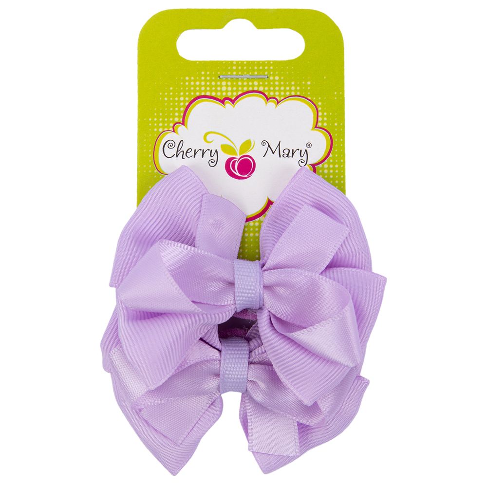 Набор резинок для волос, 10 шт, №03 св.фиолетовый, Cherry Mary DR07001