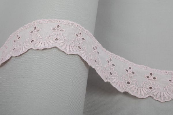 Кружево шитьё 46 мм / 10 м, св.розовый, Gamma GYEM-4601