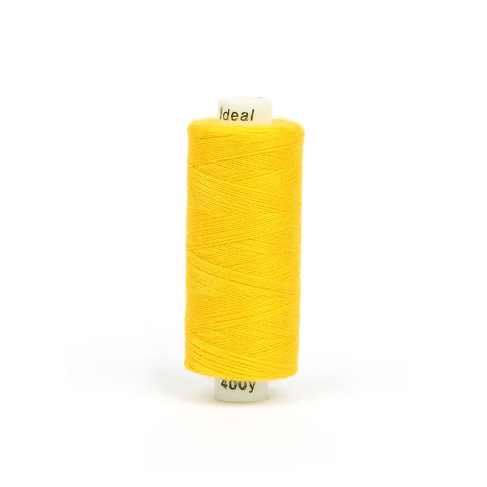 Нитки швейные Ideal 40/2, 366 м (400 ярд), 10 катушек, 135 желтый