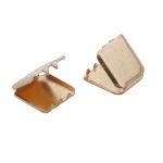 Зажим для ленты/стропы 10х10 мм, золото, 50 шт
