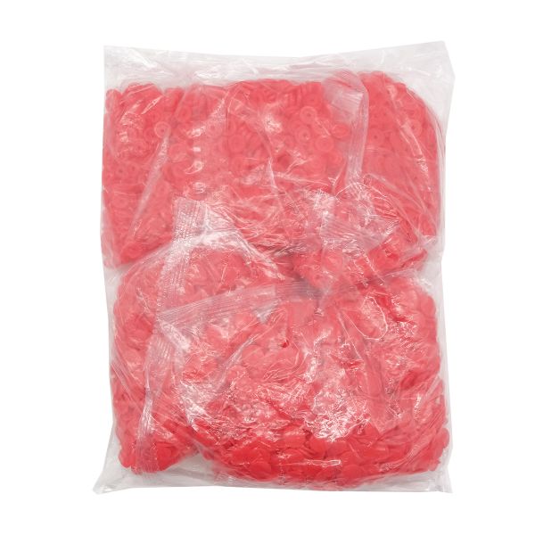 Кнопка рубашечная фигурная Сердце 12,5/10мм пластик (≈1000 шт) New Star (162 красный)