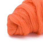 Шерсть для валяния полутонкая, 50 гр., Astra&Craft, 035 оранжевый