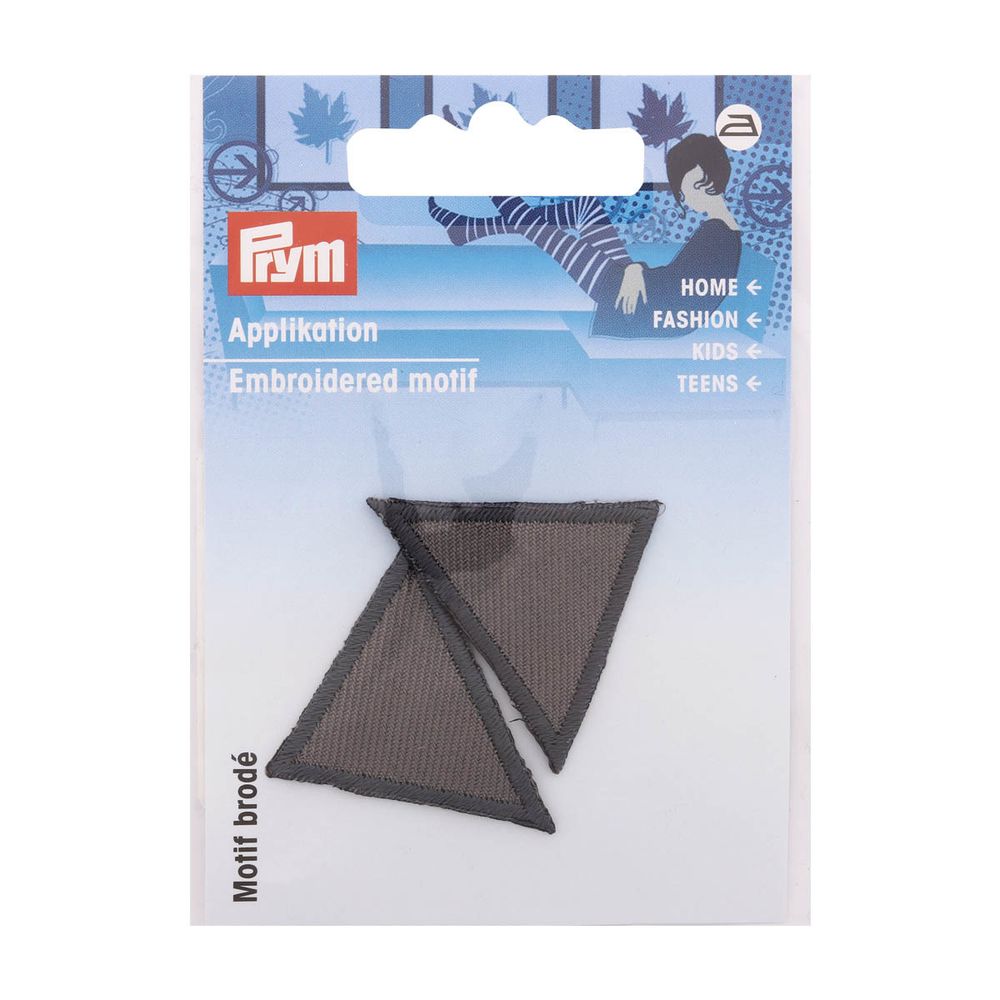 Термоаппликация Треугольник, серый цв, Prym