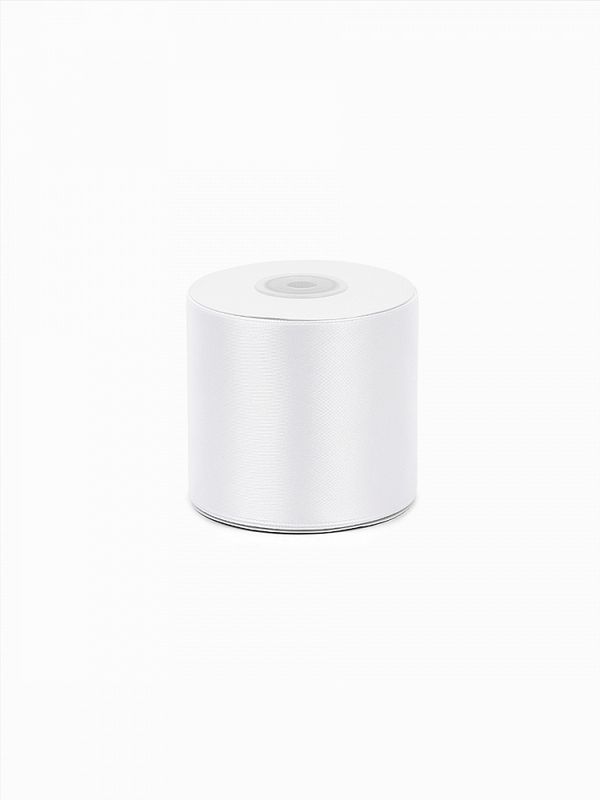 Лента атласная 1-сторонняя 75.0 мм / 22.5±1 метра, 3001 кипенно-белый, Magic4Hobby