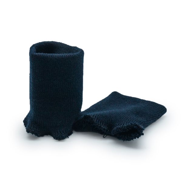 Манжеты трикотажные 8.5х9.5 см, 1 пара, плотные зимние 10 кл, 1х1, 078 синий