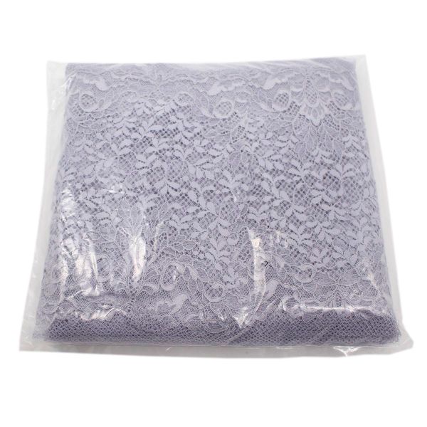 Кружево бельевое эластичное 245 мм / 10 м, серый, S090681