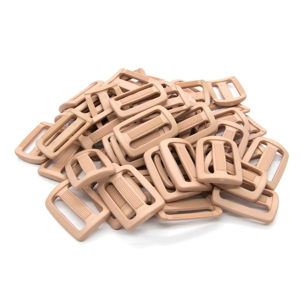 Пряжка, ПА, цветная, 30 мм (82-2 бежевый), 50 шт