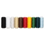 Швейные нитки (набор) 40/2 200 м, ассорти, 10 катушек Astra&Craft, 1