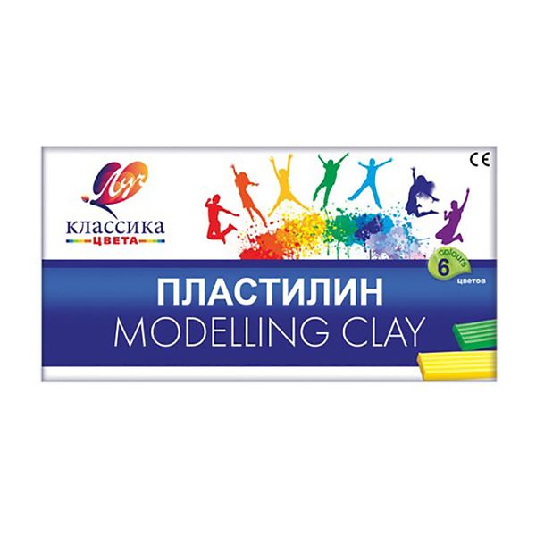 Пластилин Классика 6 цветов, 12С-878-08