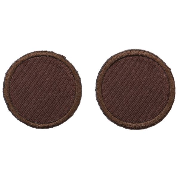 Термоаппликация Круг d-3см, уп., 2 шт, цв.коричневый