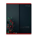 Тетрадь ученическая общая, софт-тач ламинация + выборочный лак, A5+ 96 л. на скобе 65 г/м², белизна 100 %, 5 шт, клетка, 01004 Тень полуночного сада, Светоч 96Т17