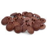 Пуговицы на ножке 15мм 24 шт, 18-1130 коричневый