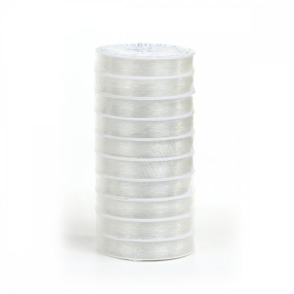 Нитки силиконовые ТВ 0215-1012 0,6мм цв.прозрачный 10х30м