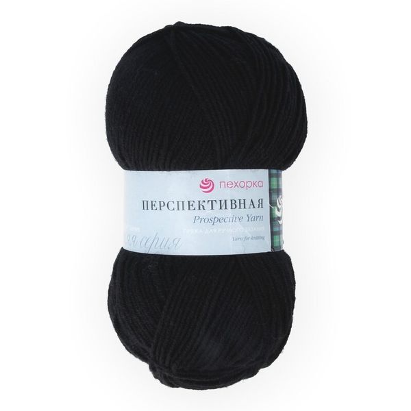 Пряжа Пехорка Перспективная / уп.5 мот. по 100 г, 270 м, цв.002 черный