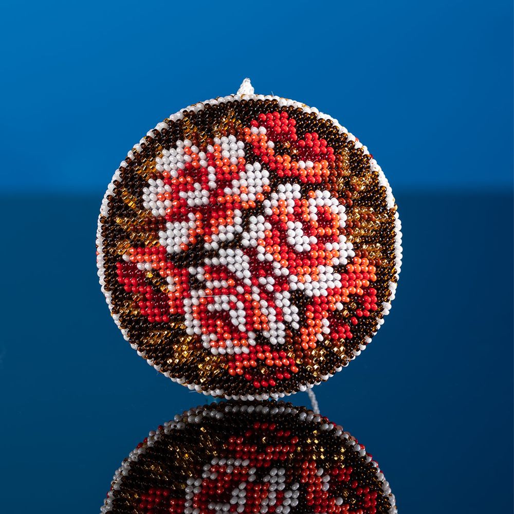 Набор для вышивания бисером Кроше (Радуга бисера) В715, Талисман Жостово 8х8см