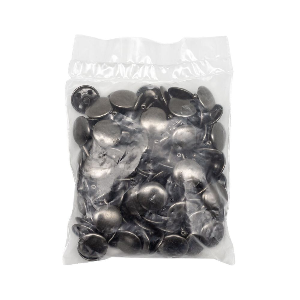 Хольнитены сумочные ⌀15 мм, h=16 мм, чер.никель, двухсторонний, BIG, 50 шт