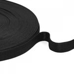 Резинка вязаная 15.0 мм / 40 метров, стандартная 3.9 г/п.м., черный