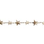 Гирлянда из пластиковых бусин 6 м, 5 шт, №01 золото (звёзды), Snoweekon SNW-K072