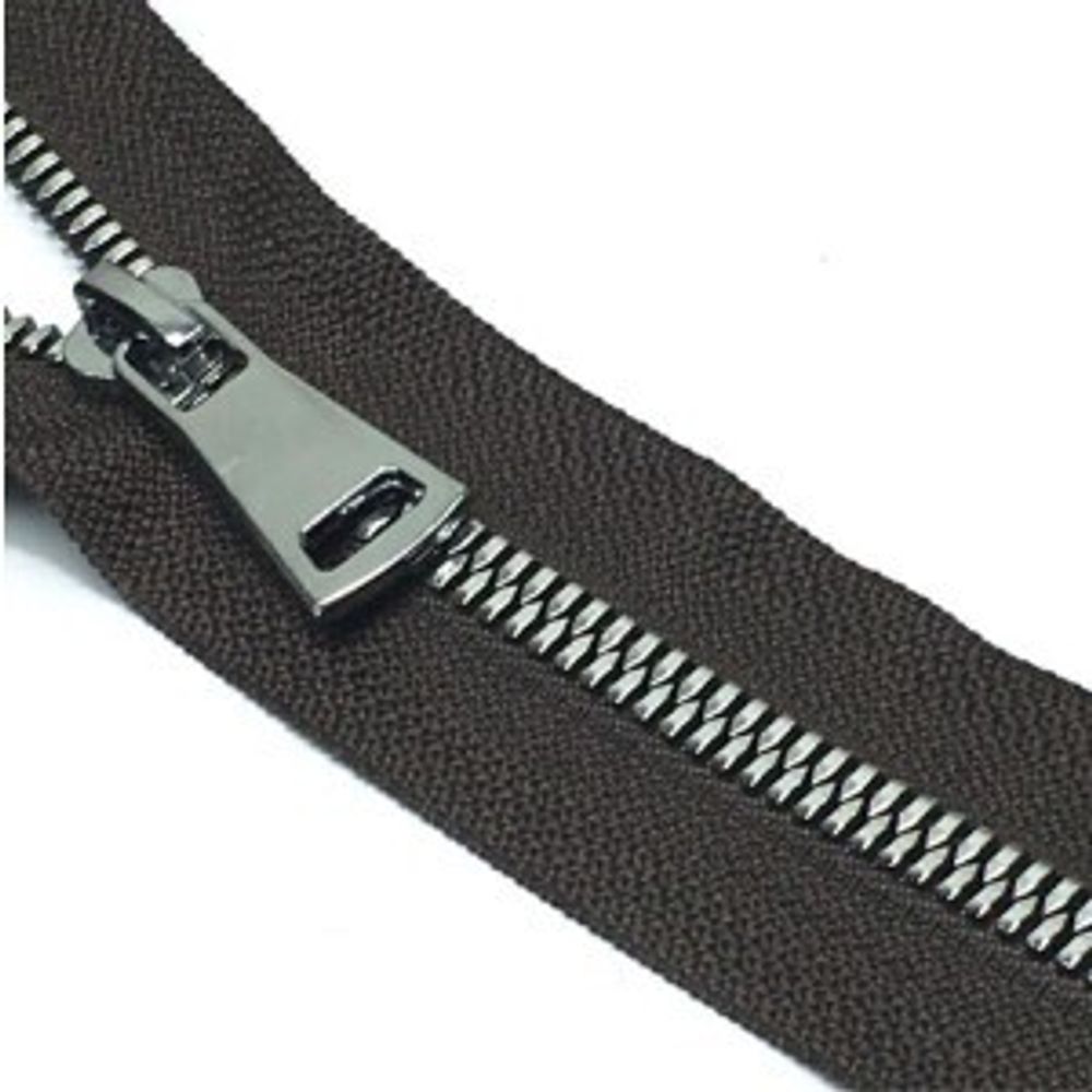 Молния трактор Т5 (5 мм) 2 зам., разъем., 75 см, никель, цв. D157 коричневый, Mzipp Premium, 1 шт Молния трактор Т5 (5 мм) 2 зам., разъем., 75 см, никель, цв. D157 коричневый, Mzipp Premium, 1 шт