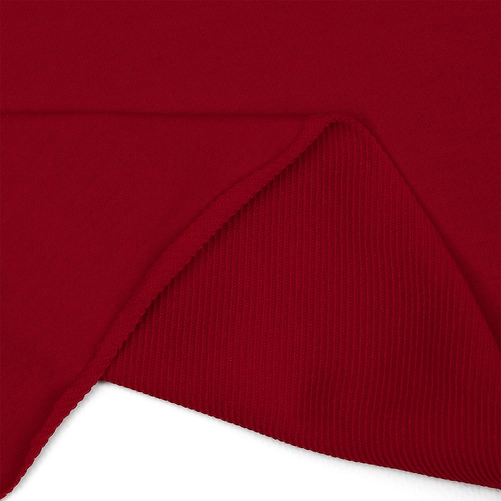 Футер 2-нитка петля поликоттон стрейч 220 г/м², 160 см / 3 метра, ФУТ2Х.TBY.ХЛ-ПЭ.S171.3, цв.S171 красный