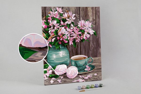 Картина по номерам Фрея, Натюрморт с зефиром, 50х40 см