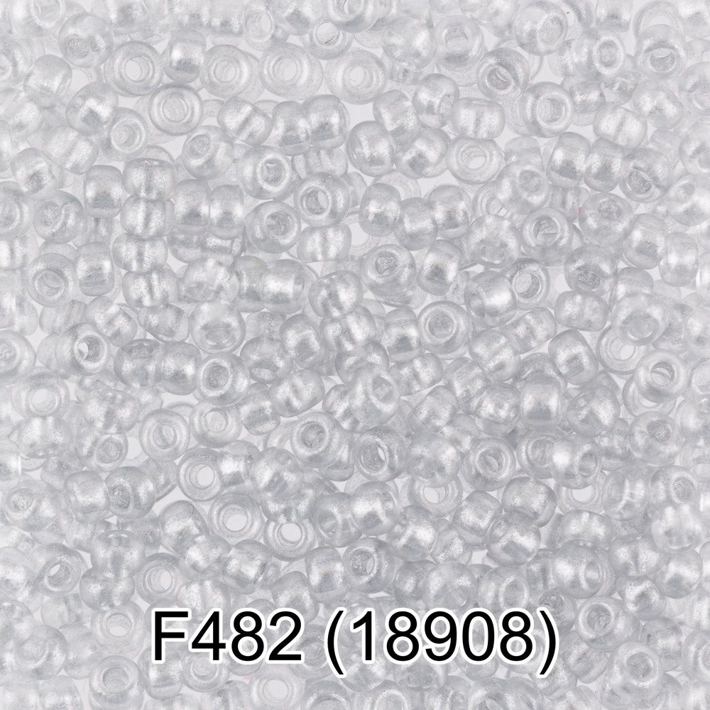 Бисер Gamma 10/0 (2.3 мм), 150 г (10х5 г), F482 белый, 18908, круглый 6