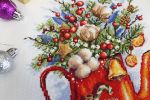 Набор для вышивания нитками МП Студия, Праздничное чаепитие, 28х20 см