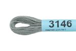 Мулине Gamma 100% хлопок, цв.3146 серый, 24 мотка по 8 метров