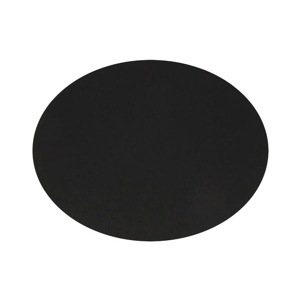 Термоаппликация, овал №1 13х10 см, 2 шт, 1-01-12 плащевка черный, Blitz