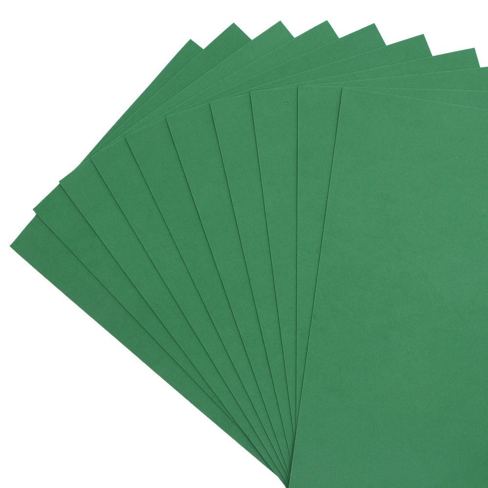 Фоамиран EVA-1010, 10 шт, 20х30 см, 1 мм., Astra&Craft (ZK-017/BK014 т.зеленый)