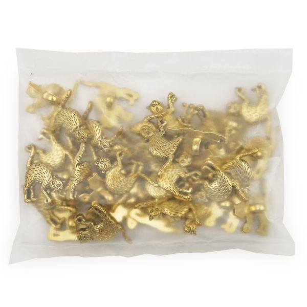 Украшения декоративные пуговицы Кот, 21 мм (AG), 72 шт