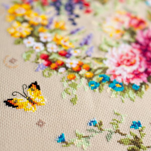 Набор для вышивания нитками Чудесная игла, Нежность Сердца 26х34 см