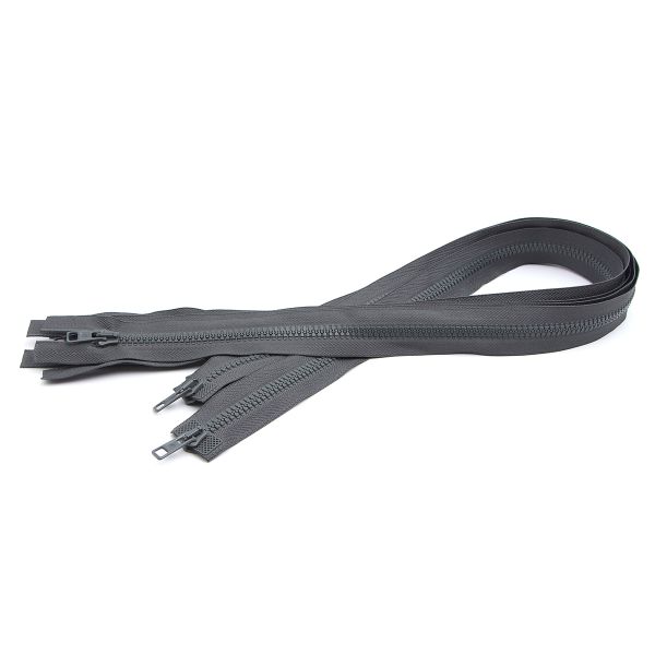 Молния трактор Arta Т6 (6 мм) 2 зам., разъем., 75 см, цв. 123 графит, уп.5 шт