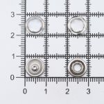 Кнопка рубашечная (джерси) открытая ⌀9.5 мм, ≈1440 шт, МЕТАЛЛ, эмаль, 101 белый глянцевый, NEW STAR