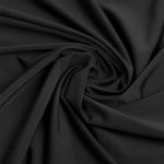 Микрофибра для нижнего белья в нарезке 125 г/м², 152 см, OLG004, 170 черный 1м